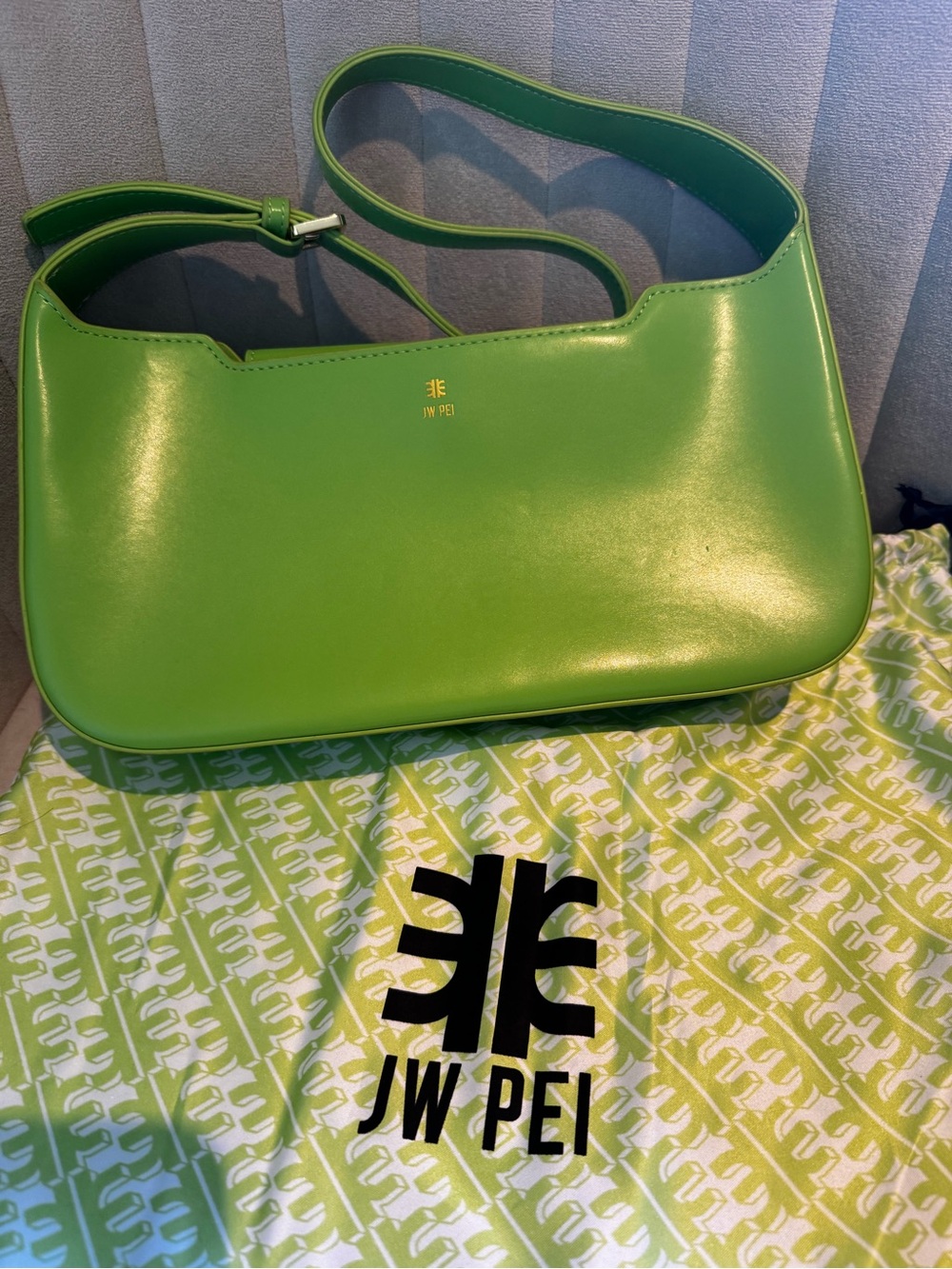 JW PEI Bright Lime Green Shoulder Bag